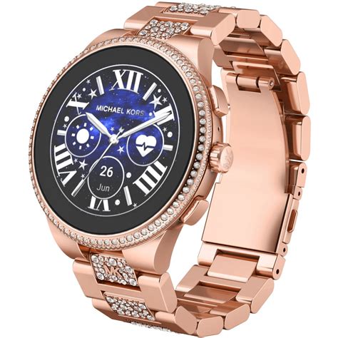 smartwatch zilver michael kors|Michael Kors rose gold smartwatch.